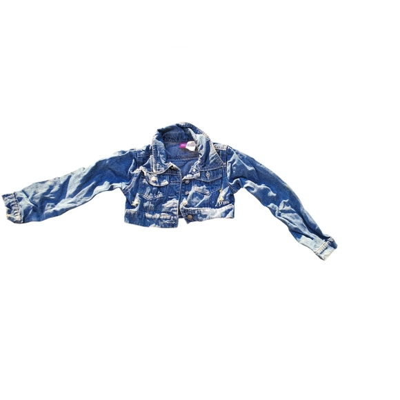 Disney Girls Tinkerbell Denimn Jacket 7/8 - Picture 2 of 10